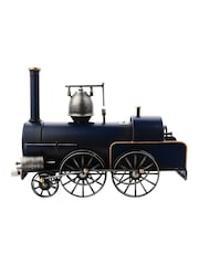 Widdop Blue Train Mantel Clock & Money Box - Image 2 of 3