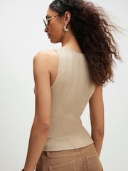 River Island Gold Hardware Knit Vest Top - Image 4 of 4