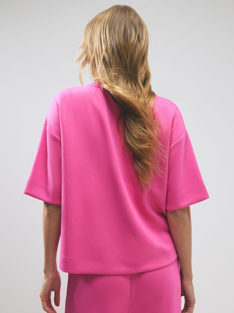 River Island Pink Premium Boxy T-Shirt - Image 2 of 4