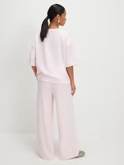 River Island Pink Petite Premium Wide Leg Joggers - Image 2 of 4