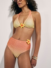 River Island Orange Terry De Havilland Ombre Hotfix Bikini Set - Image 2 of 4