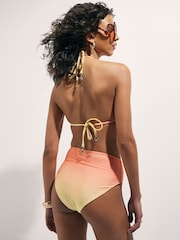 River Island Orange Terry De Havilland Ombre Hotfix Bikini Set - Image 4 of 4