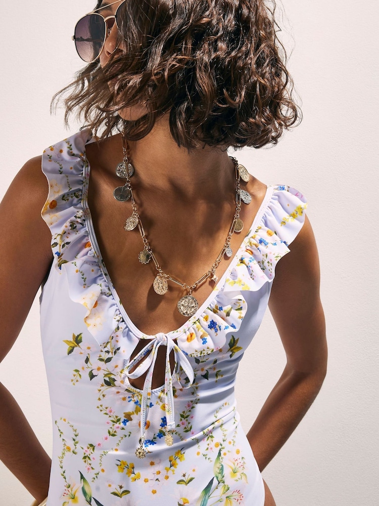River Island Daisy Print Swimsuit - 圖片 2/4