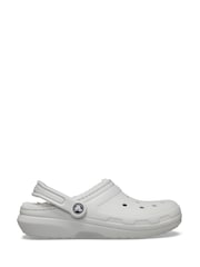 Crocs Grey Adult Classic Fleece Lined Clogs - Image 1 of 6