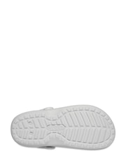 Crocs Grey Adult Classic Fleece Lined Clogs - Image 4 of 6