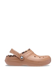 Crocs Brown Classic Fleece Lined Animal Clogs - Image 1 of 6