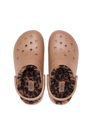 Crocs Brown Classic Fleece Lined Animal Clogs - Image 2 of 6