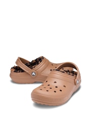 Crocs Brown Classic Fleece Lined Animal Clogs - Image 3 of 6