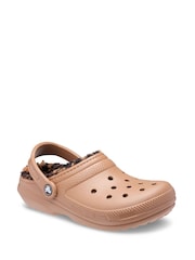 Crocs Brown Classic Fleece Lined Animal Clogs - Image 4 of 6