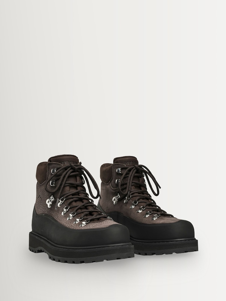 DIEMME Brown Nubuck Roccia Vet Gomma Hiking Boots - Image 2 of 4