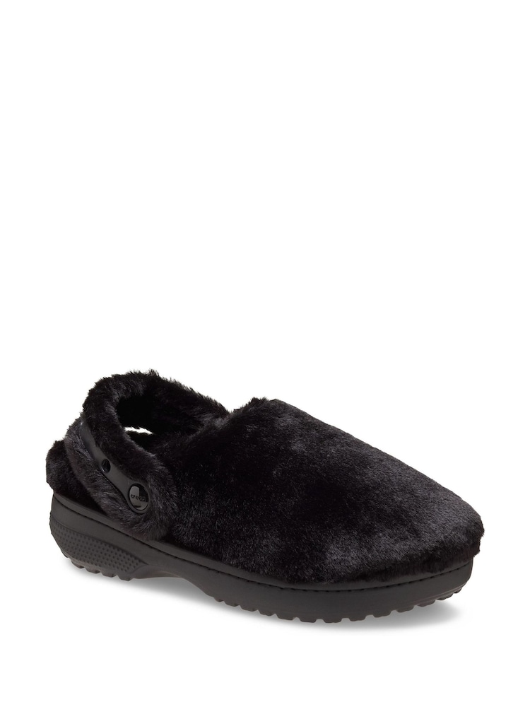 Crocs Black Classic Unfurgettable Clog Slippers - Image 2 of 5 Crocs Black Classic Unfurgettable Clog Slippers - Image 2 of 5