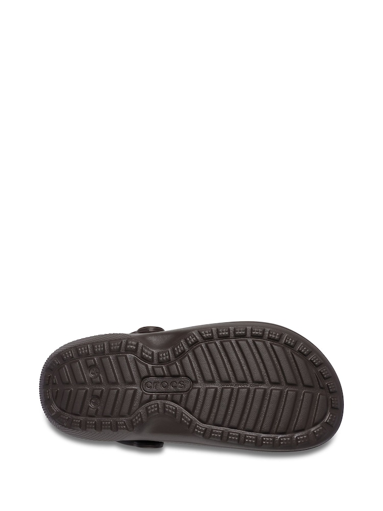Crocs Brown Adult Classic Fleece Lined Clogs - Image 2 of 7