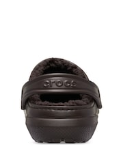 Crocs Brown Adult Classic Fleece Lined Clogs - Image 3 of 7