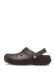 Crocs Brown Adult Classic Fleece Lined Clogs - Image 4 of 7