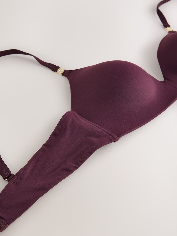 Plum Purple A-E Brushed Ultimate Comfort Bra - Image 7 of 7 Plum Purple A-E Brushed Ultimate Comfort Bra - Image 7 of 7