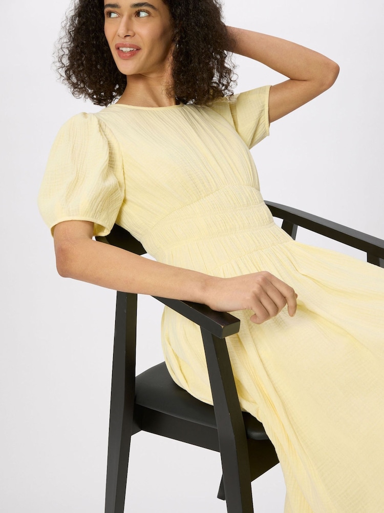 long yellow strapless dress Shona Joy - La Lune Strapless Column Maxi Dress - Lemon