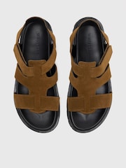 Whistles Brown Freya Fisherman Sandals - Image 2 of 3