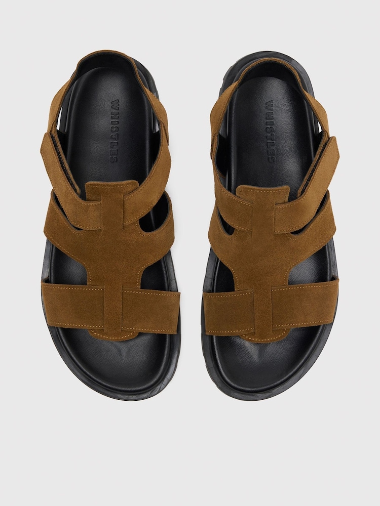 Whistles Brown Freya Fisherman Sandals - Image 2 of 3