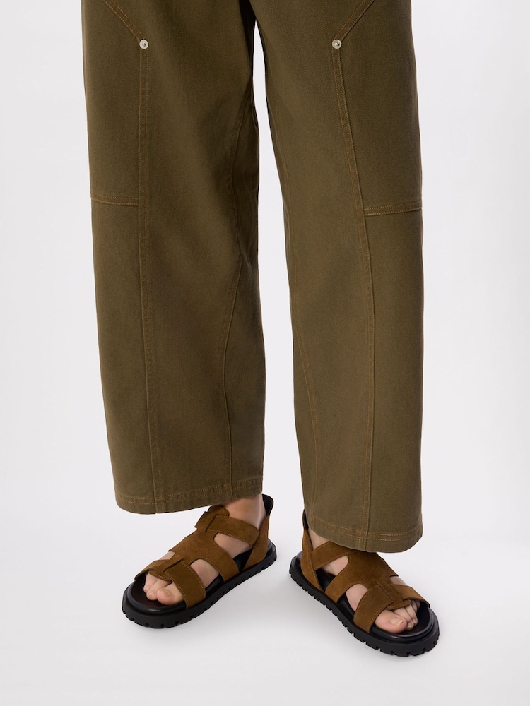 Whistles Brown Freya Fisherman Sandals - Image 3 of 3