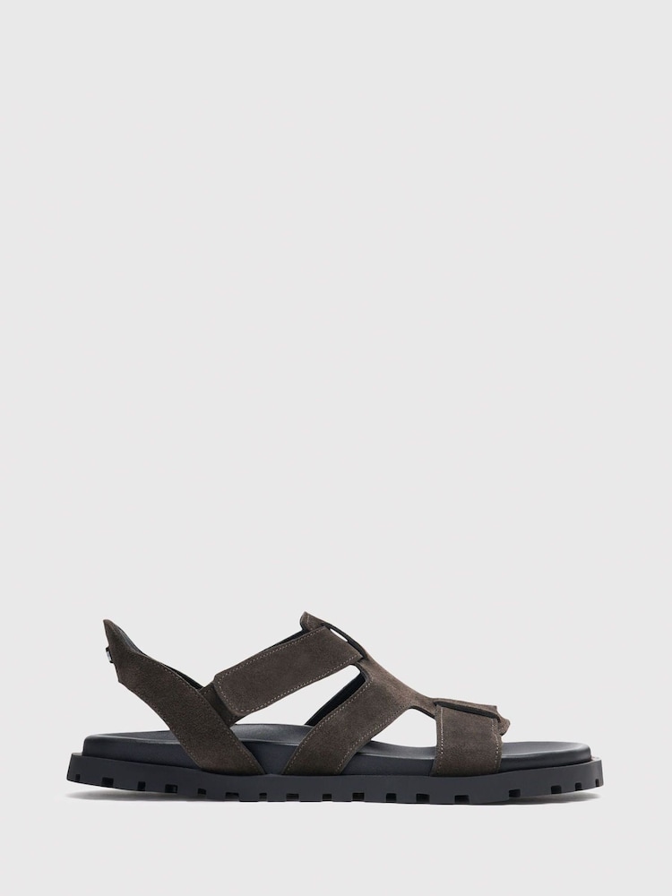 Whistles Grey Freya Fisherman Sandals - Image 2 of 4