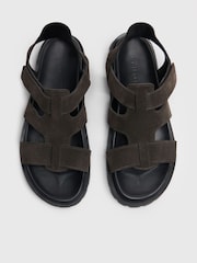 Whistles Grey Freya Fisherman Sandals - Image 3 of 4