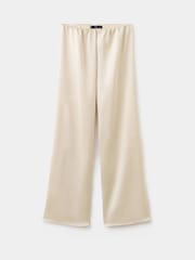Mango Cream Satin Wide Leg Trousers - Image 5 of 7