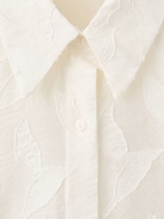 Mango White Lace Trim Sleeveless Blouse - Image 7 of 8