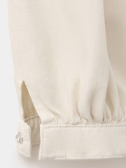 Mango Cream High Waisted Balloon Leg Jeans - Image 6 of 7