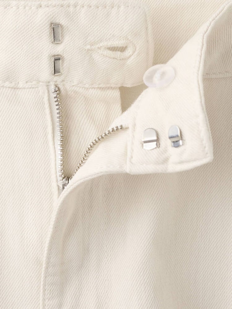 Mango Cream High Waisted Balloon Leg Jeans - Image 7 of 7