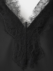 Mango Black Lace Trim Cami top - Image 7 of 8