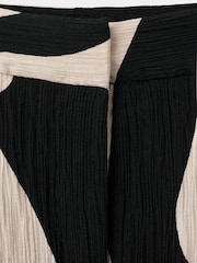 Mango Black Printed Wide Leg Trousers - Image 6 of 7