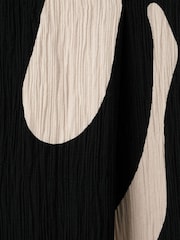 Mango Black Printed Wide Leg Trousers - Image 7 of 7