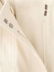 Mango Cream Scarf Detail Straight Leg Trousers - Image 6 of 7