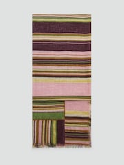 Mango Pink Large Printed Satin Shawl - Image 1 of 3