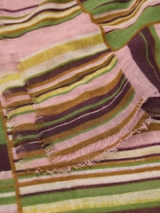 Mango Pink Large Printed Satin Shawl - Image 2 of 3