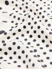 Mango Cream Polka Dot Square Satin Scarf - Image 3 of 3