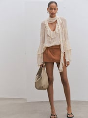 Mango Pink Tailored Skort - Image 2 of 7