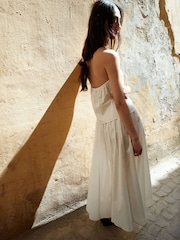 Mango Cream Tiered Cotton Maxi Skirt - Image 2 of 6