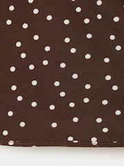 Mango Brown Polka Dot Blouse - Image 7 of 7