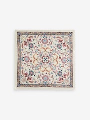 Mango Cream Border Print Square Satin Scarf - Image 2 of 2