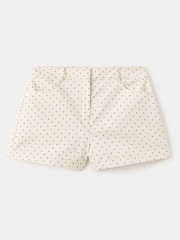 Mango Cream Polka Dot Tailored Shorts - Image 5 of 7