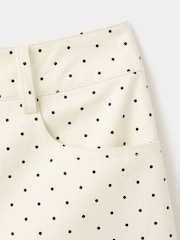 Mango Cream Polka Dot Tailored Shorts - Image 6 of 7