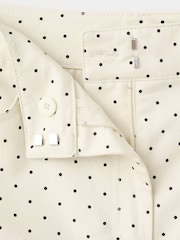 Mango Cream Polka Dot Tailored Shorts - Image 7 of 7