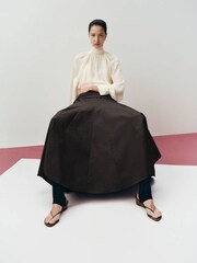 Mango Cream High Neck Blouse - Image 5 of 8