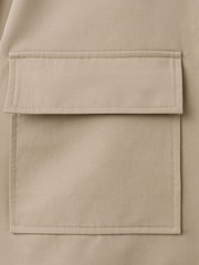 Mango Cream Button Through Collared Trench Jacket - Image 7 of 7