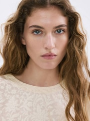 Mango Yellow Ruffle Blouse - Image 4 of 7