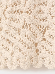 Mango Brown Crochet Sleeveless Top - Image 7 of 7