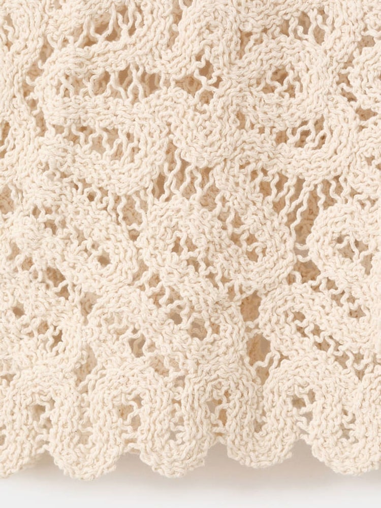 Mango Brown Crochet Sleeveless Top - Image 7 of 7