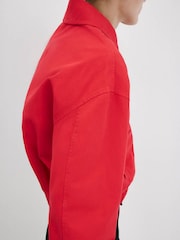 Mango Red Bomber Jacket - Image 4 of 8