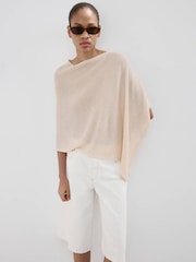 Mango Yellow Lightweight Knitted Cape Top - Image 1 of 7